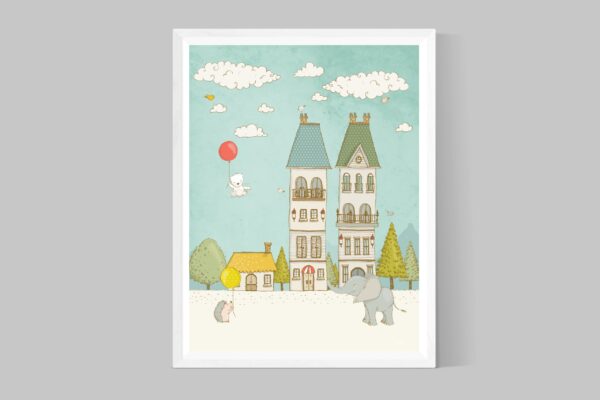 Flying Bear, Elephant & Hedgehog - Image 4