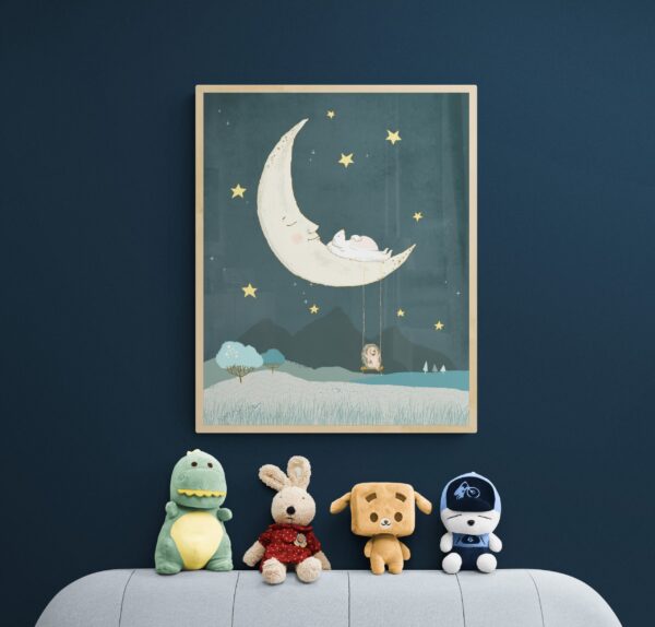 Bear Sleeping on Moon - Image 3